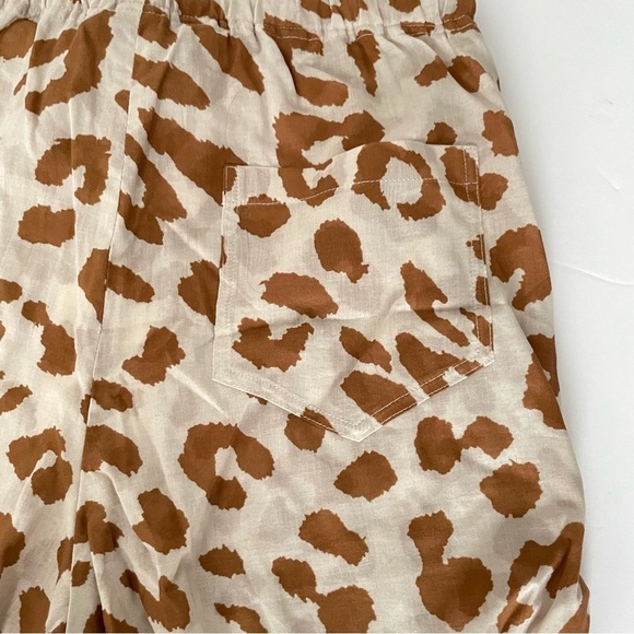 NANUSHKA Febe Pyjama Style Shorts ocelot leopard print cotton xs - Picture 7 of 10